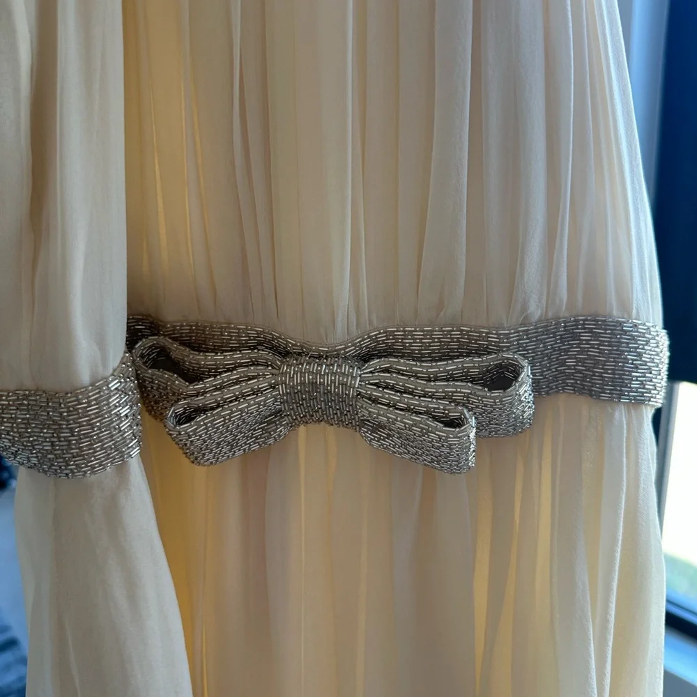 Celine Celine Paris Robe cocktail draper Gown with Embellished Bow - Picture 8 of 11